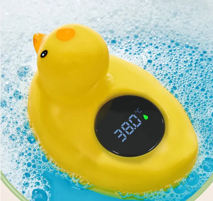 Baby Bath Waterproof Digital Thermometer Duck - LED 3 Color Display Light