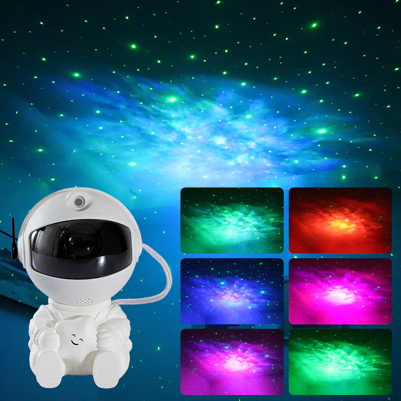 Astronaut Galaxy Projector Sitting LED Night Light Starry Sky Projector Lamp