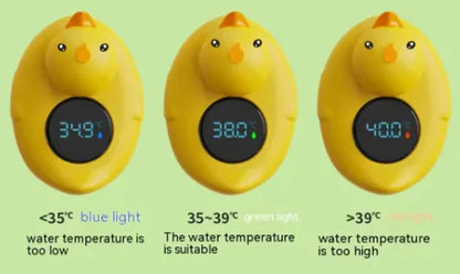 Baby Bath Waterproof Digital Thermometer Duck - LED 3 Color Display Light