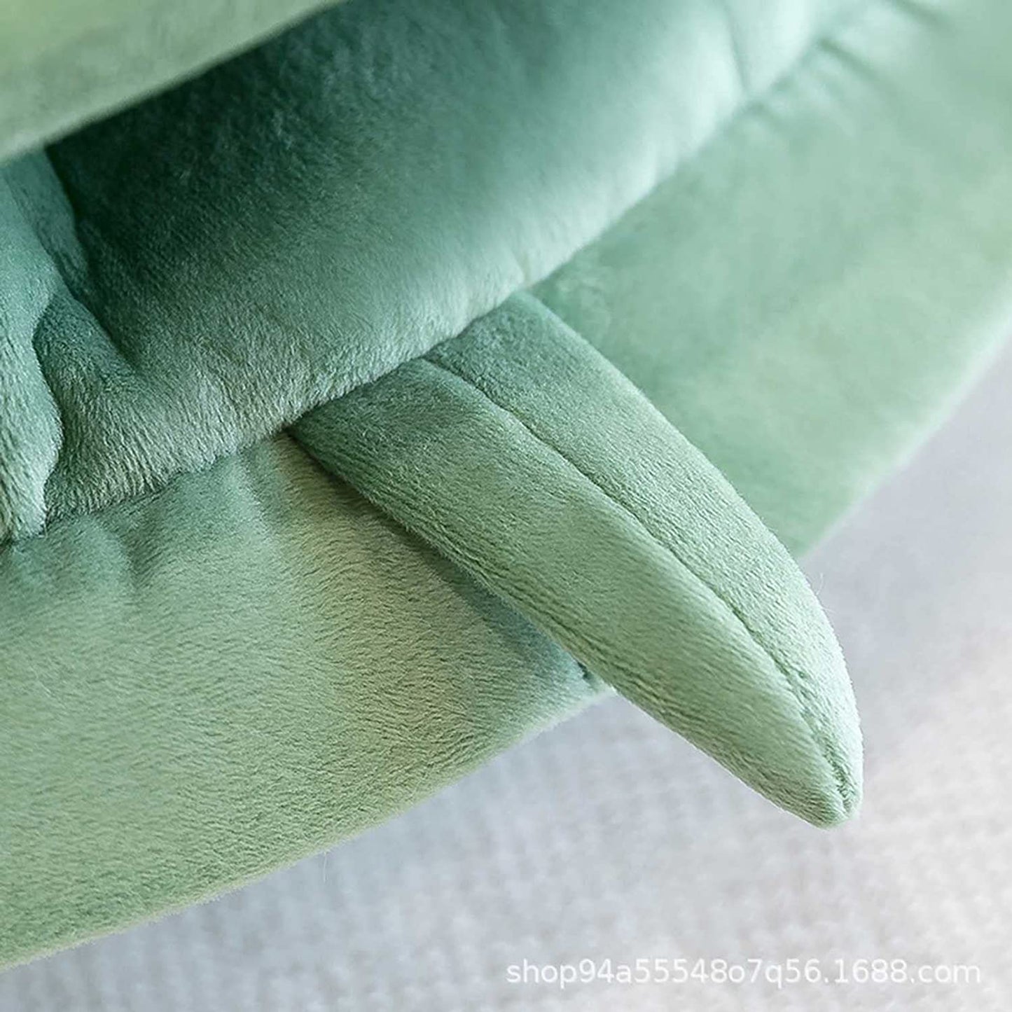 Cómodas almohadas usables con forma de caparazón de tortuga, color verde