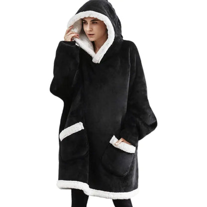 Deluxe Ultra-Soft Cozy Hoodie Blanket - Giant Fleece Hoodie