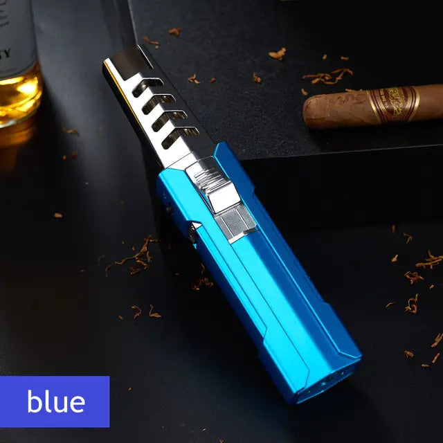 Wind Resistant Big Jet Flame Fire Torch for Cigar, BBQ, Camping, Cooking, Firepit, Grill, Kitchen