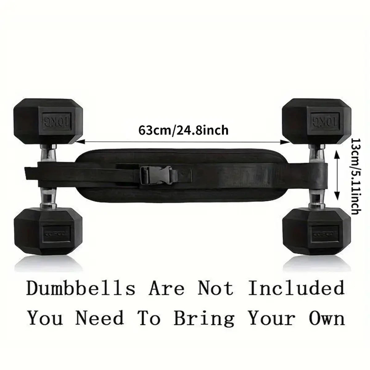 Adjustable Weighted Waist Belt -  Dumbbell Training & Hip Shaping