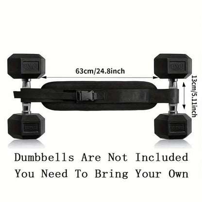 Adjustable Weighted Waist Belt -  Dumbbell Training & Hip Shaping