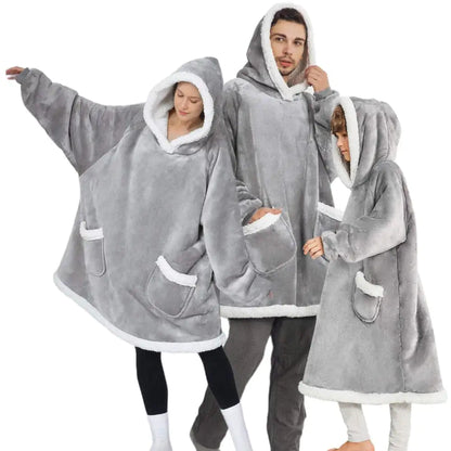 Deluxe Ultra-Soft Cozy Hoodie Blanket - Giant Fleece Hoodie