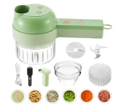 4 in 1 Kitchen Handheld Electric Vegetable Food Chopper Food Processor Peeler