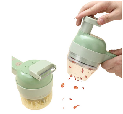 4 in 1 Kitchen Handheld Electric Vegetable Food Chopper Food Processor Peeler