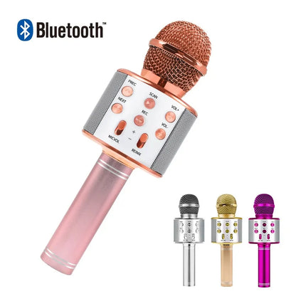 Bluetooth Karaoke Wireless Microphone for TV, Car, Computer