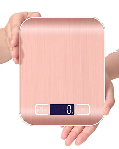 LCD Digital Kitchen Scale Grams and Ounces Stainless Steel