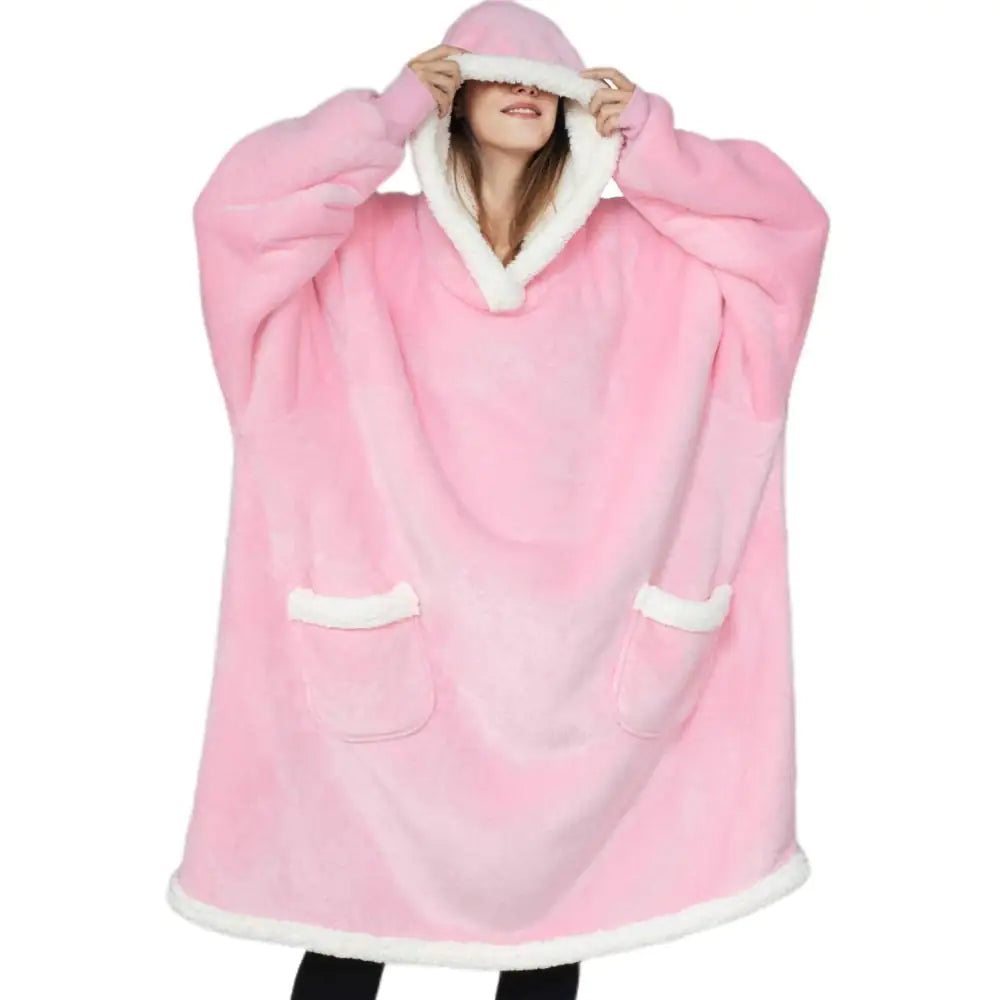 Deluxe Ultra-Soft Cozy Hoodie Blanket - Giant Fleece Hoodie