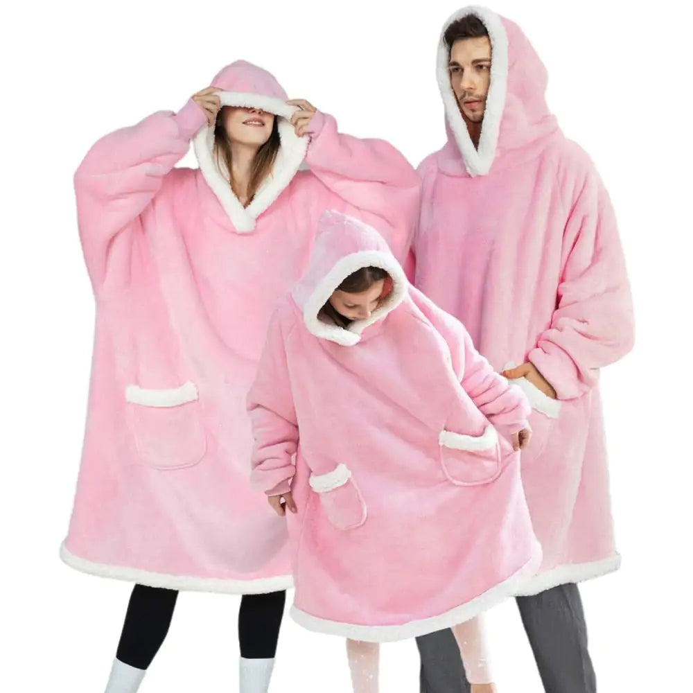 Deluxe Ultra-Soft Cozy Hoodie Blanket - Giant Fleece Hoodie