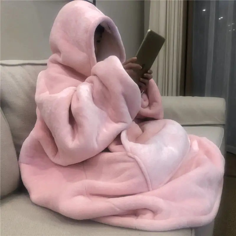 Deluxe Ultra-Soft Cozy Hoodie Blanket - Giant Fleece Hoodie