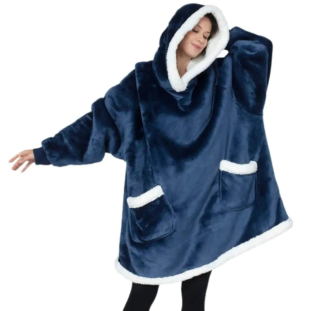 Deluxe Ultra-Soft Cozy Hoodie Blanket - Giant Fleece Hoodie