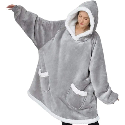 Deluxe Ultra-Soft Cozy Hoodie Blanket - Giant Fleece Hoodie